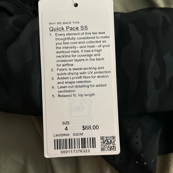 Lululemon Quick Pace Short Sleeve - Picture 3 of 3